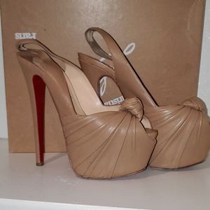 Nude Christian Louboutin Miss Benin sandals(used)